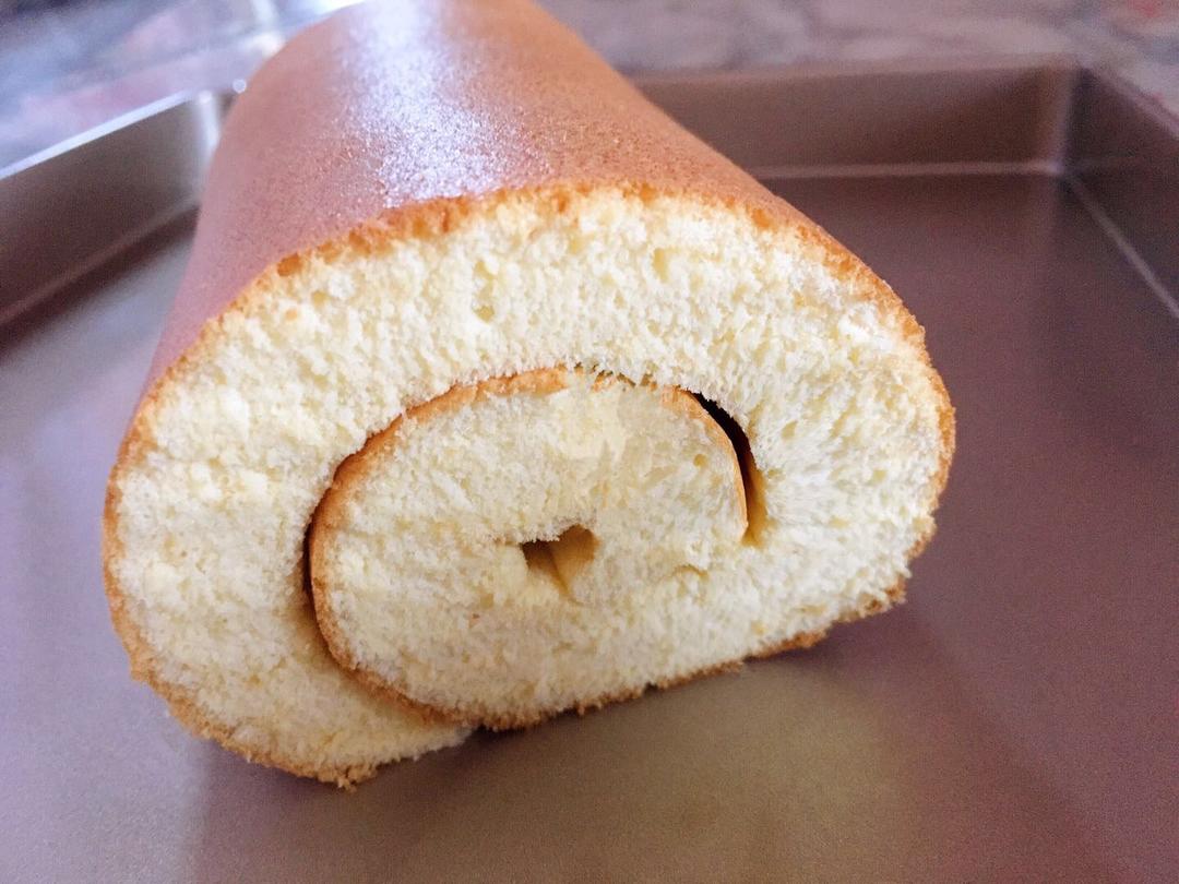 原味戚风蛋糕卷（不开裂/不掉皮）