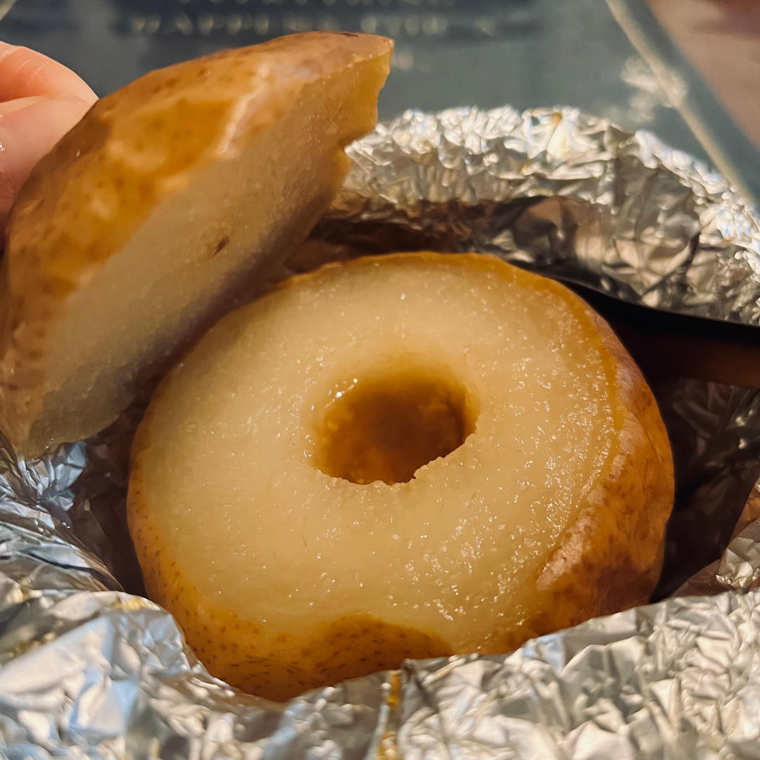 润肺止咳！秋冬季必备～空气炸锅之烤梨