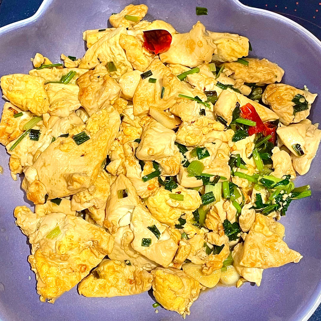 焖煎豆腐