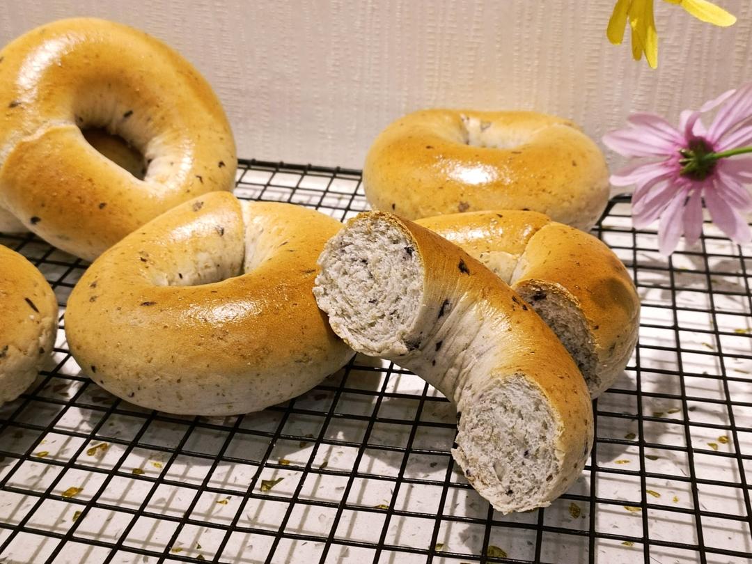 全麥藍莓貝果（無油糖）