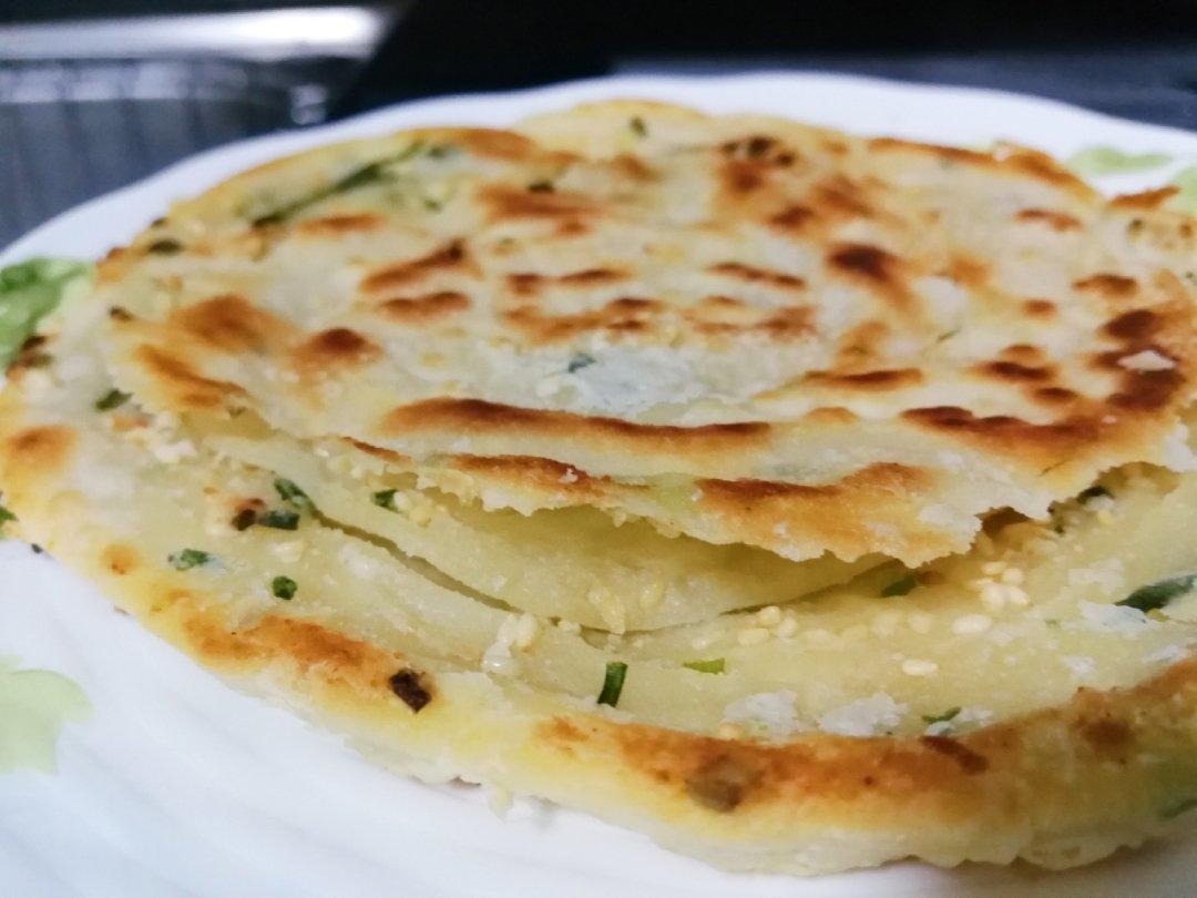 空谷幽兰-251做的香酥千层饼/筋饼/葱油饼