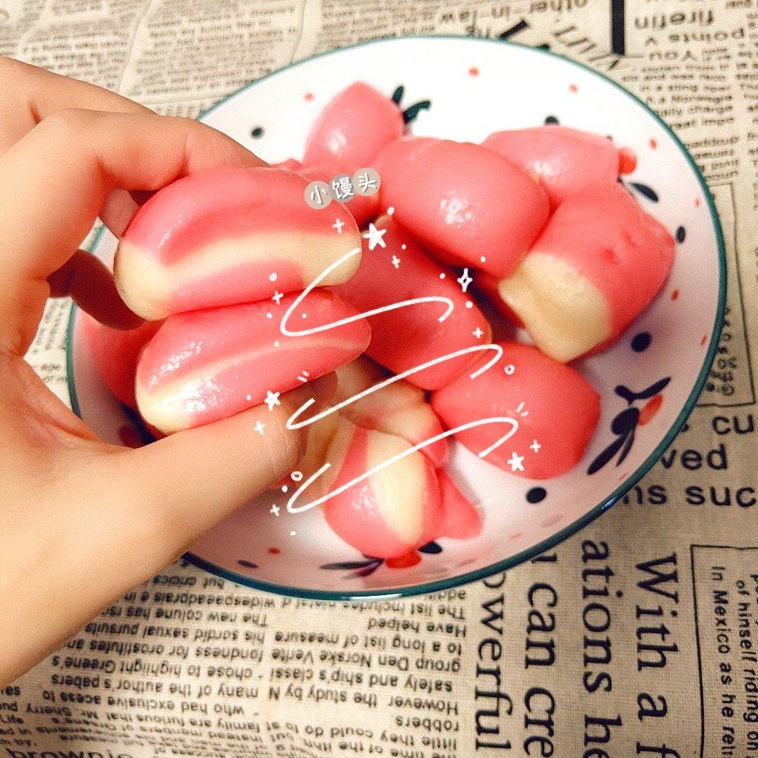 五彩奶香豆沙小馒头