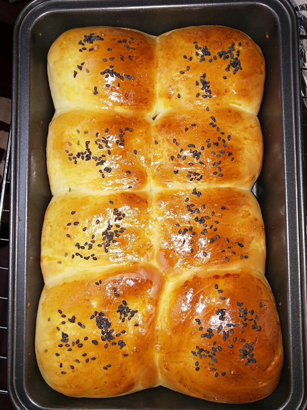 鲜奶油小餐包（一次发酵）