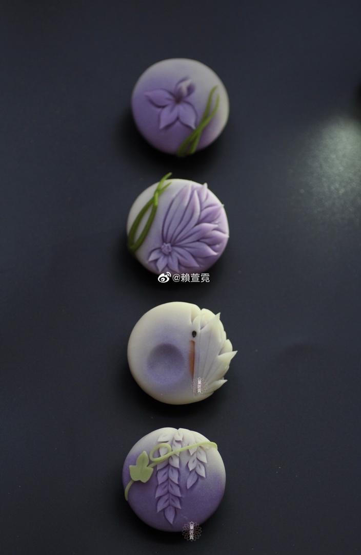 练切菓子｜紫娇花详细做法