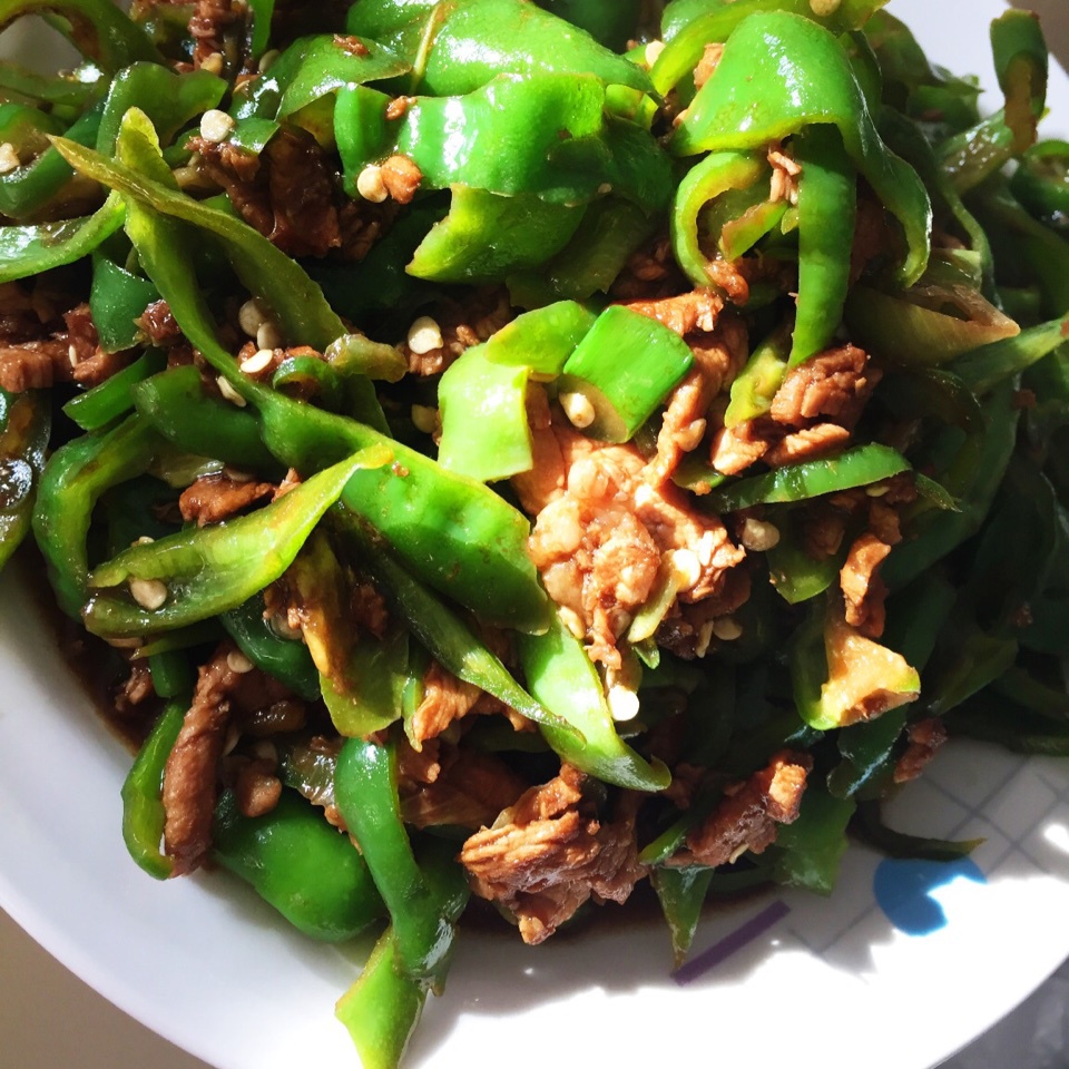 青尖椒炒肉