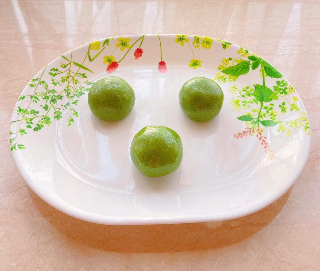 青团制作，简化版配方分享，无需蒸煮，开水烫面，包好即食