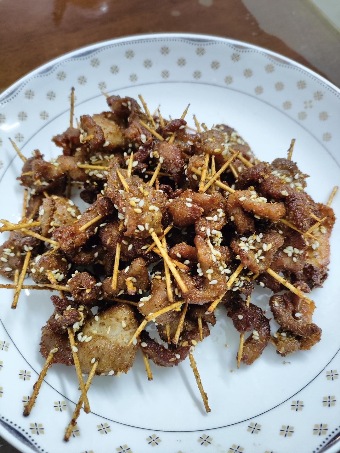 好吃到没朋友的牙签肉