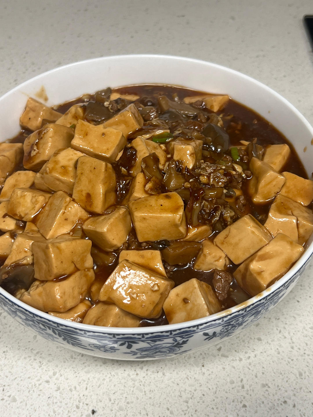 超级下饭的香菇肉沫豆腐