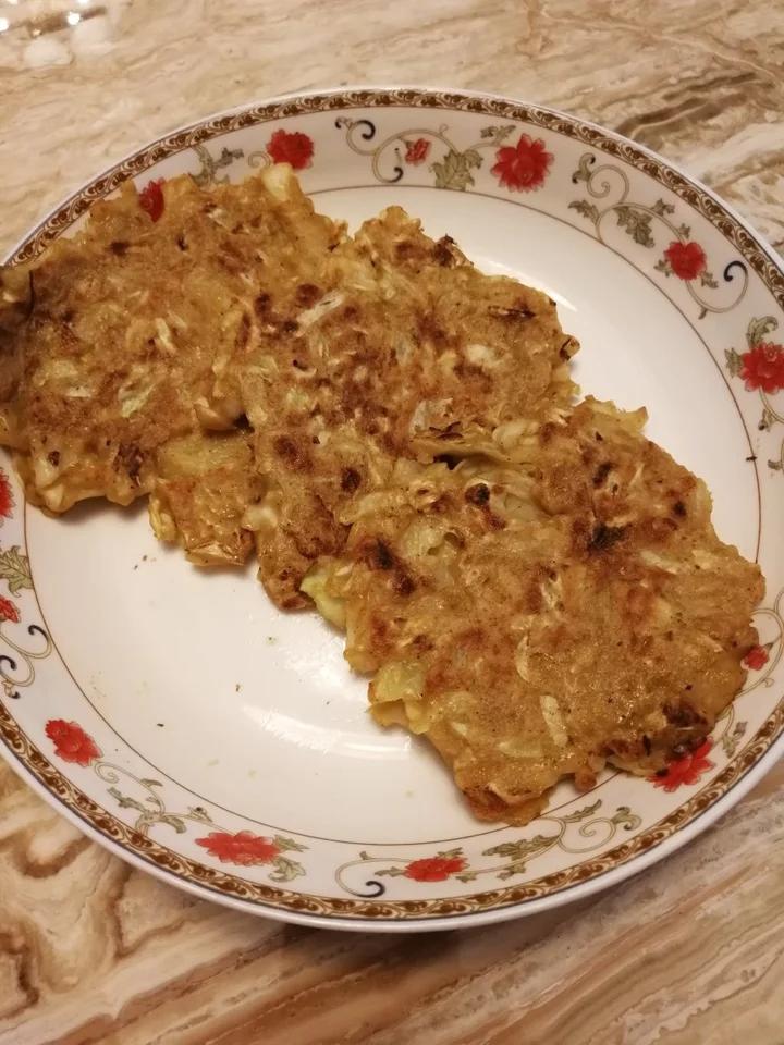 包菜蛋饼也太好吃了吧！！！吃撑才153大卡