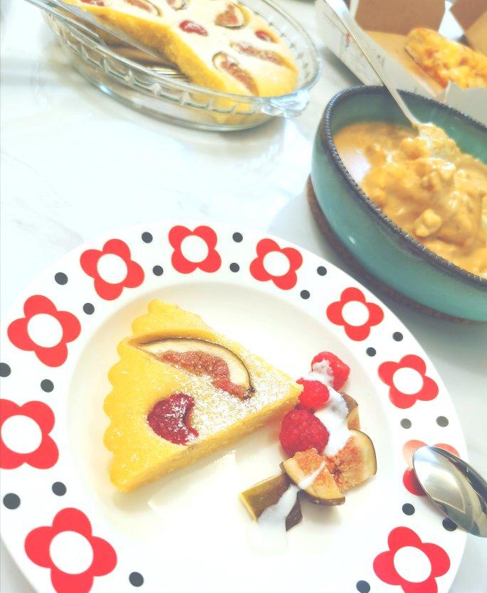 树莓无花果松饼