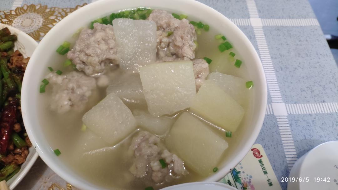 夏天不可错过的家常味--冬瓜丸子汤