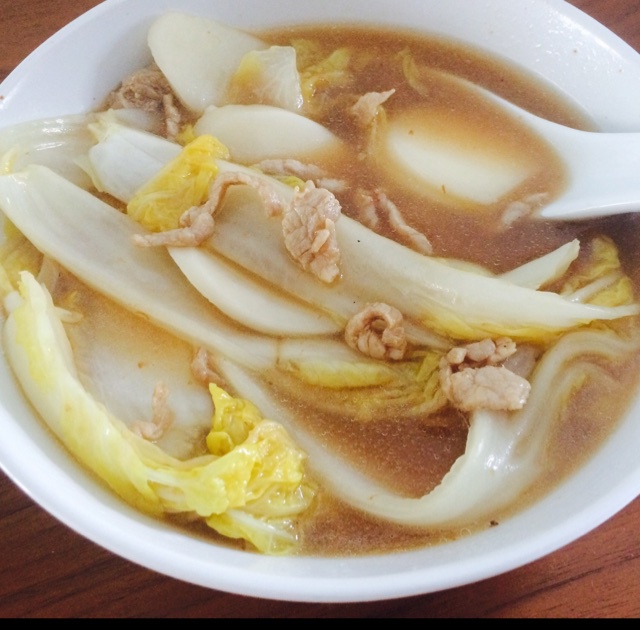 白菜肉丝年糕