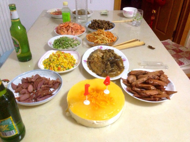为家人做晚餐