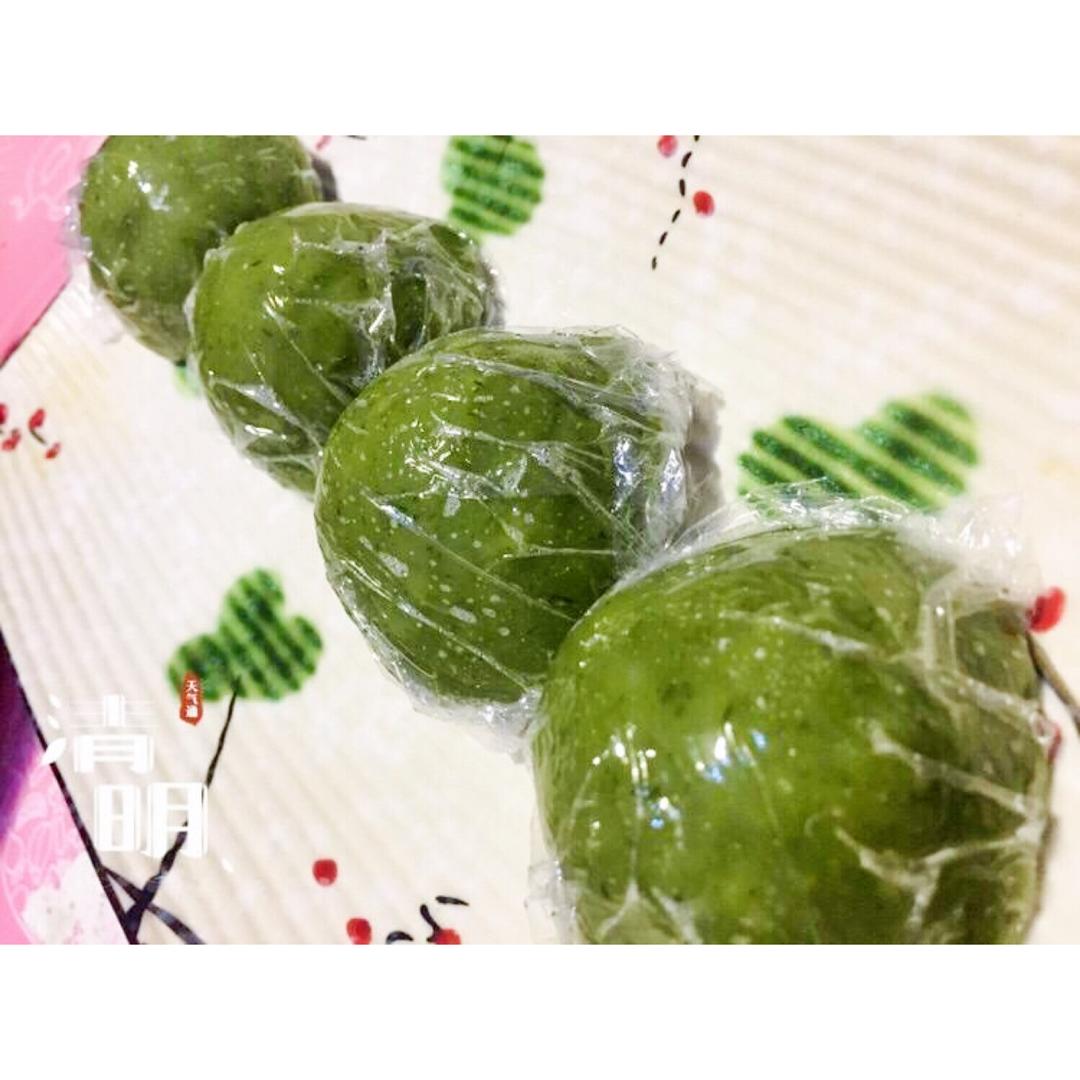 网红青团～～咸蛋黄肉松青团