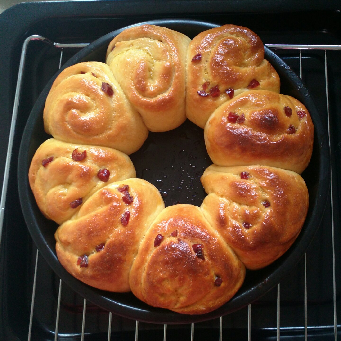 蜂蜜红提牛奶小面包