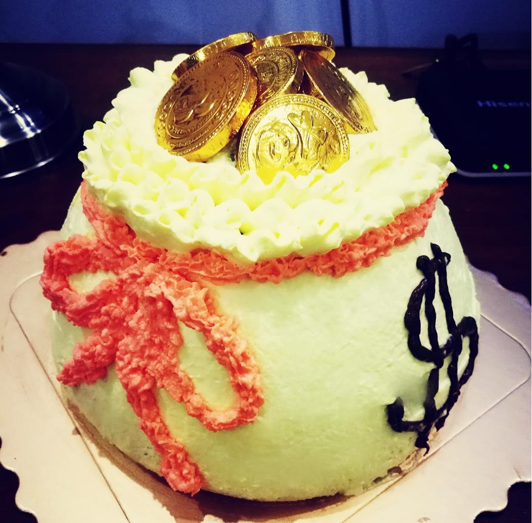 异形蛋糕钱袋生日蛋糕（福袋生日蛋糕）