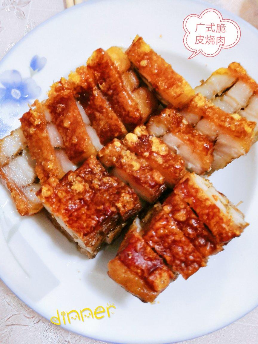 多次失败，越挫越勇终于做出来了广式脆皮烧肉