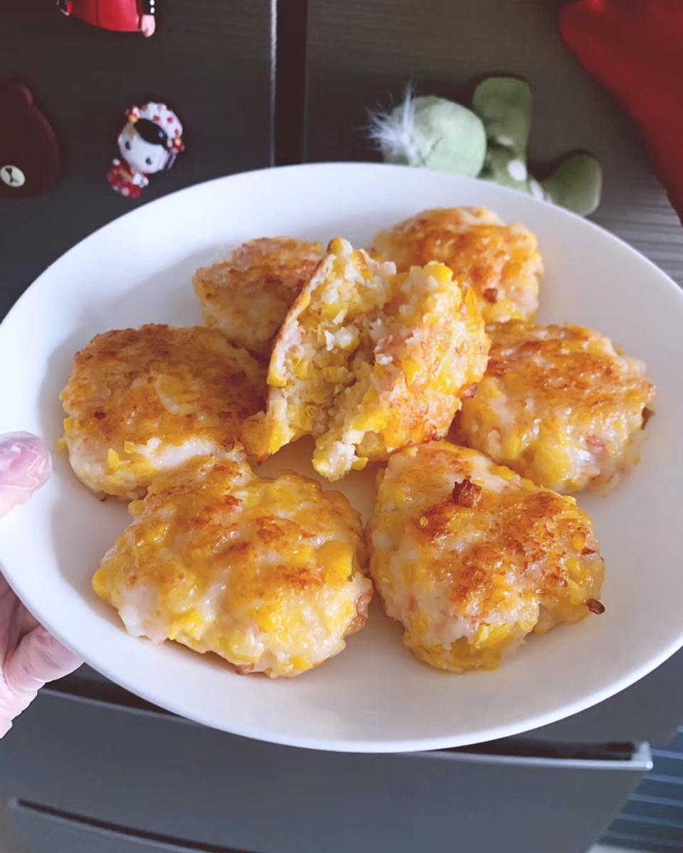 鲜虾玉米饼