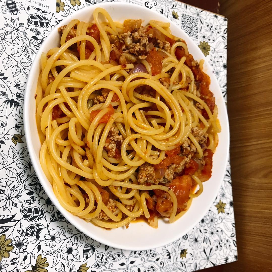 【番茄肉酱意面】