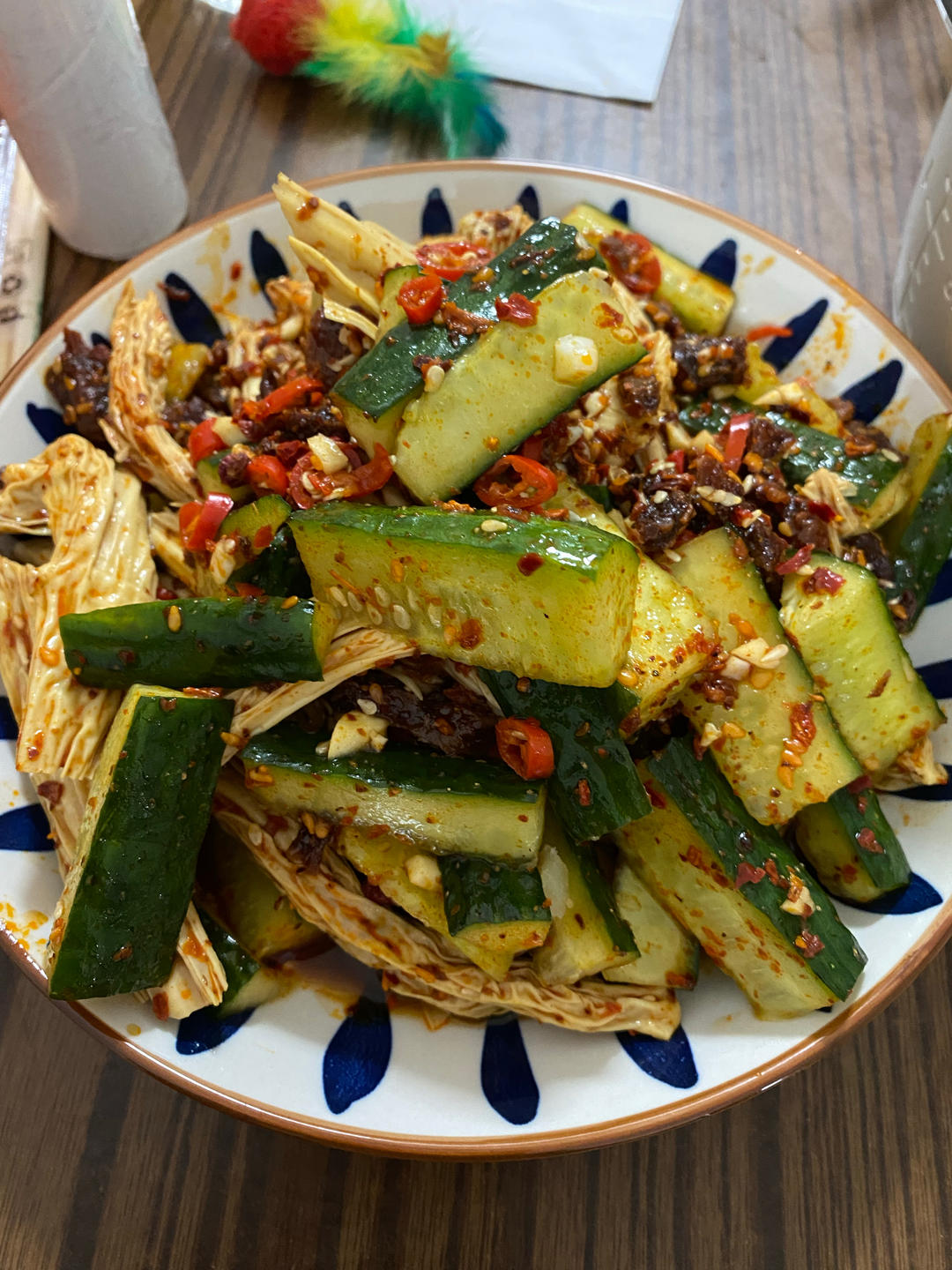 分三步99%还原菜市场凉拌菜-拍黄瓜/拌黄瓜/拌腐竹