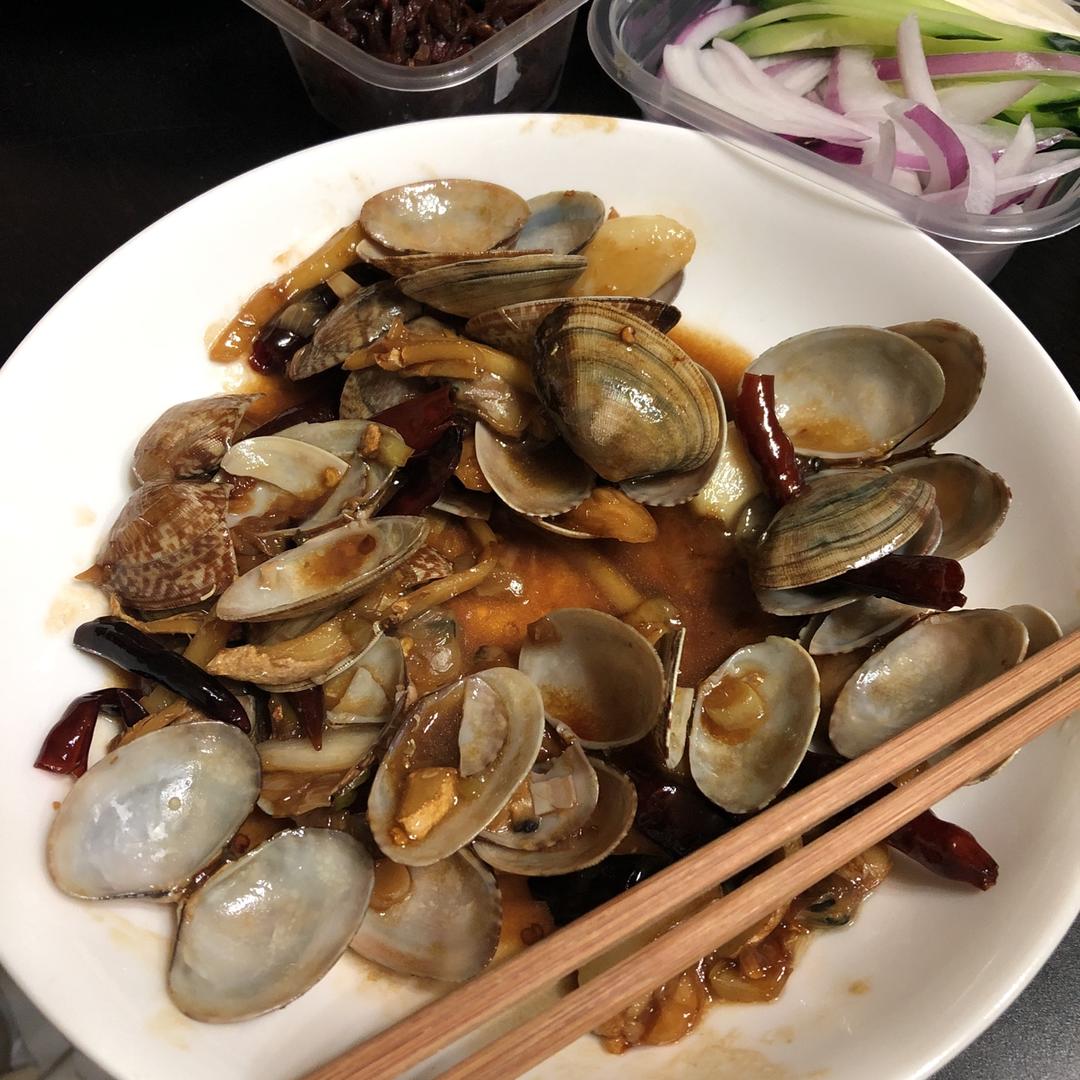 好吃又简单的辣炒花蛤