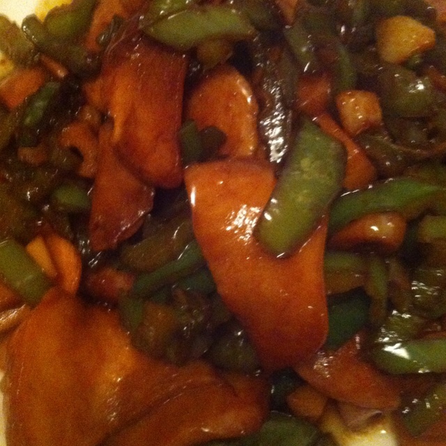 青椒素炒杏鲍菇