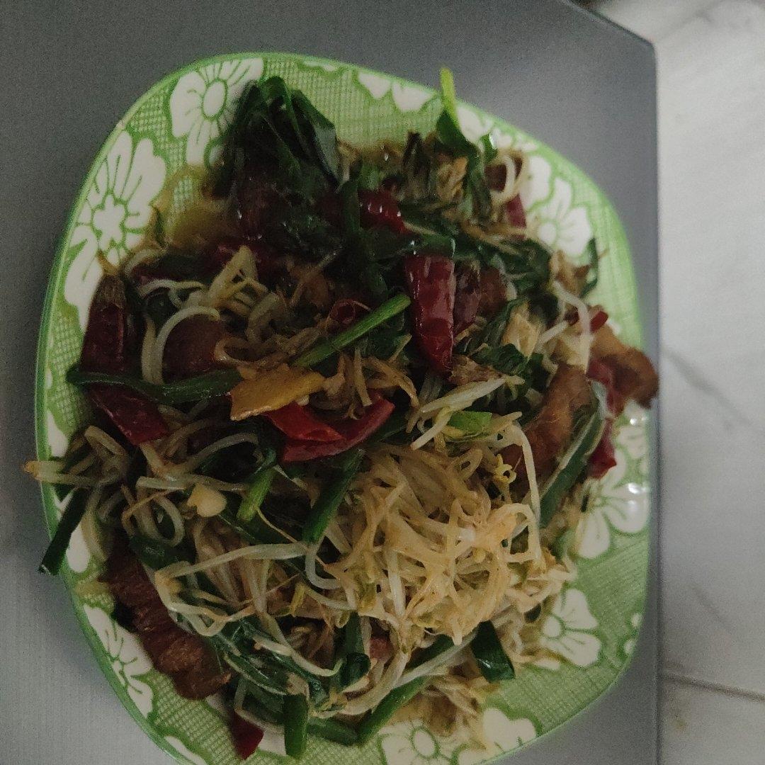 家常炒豆芽