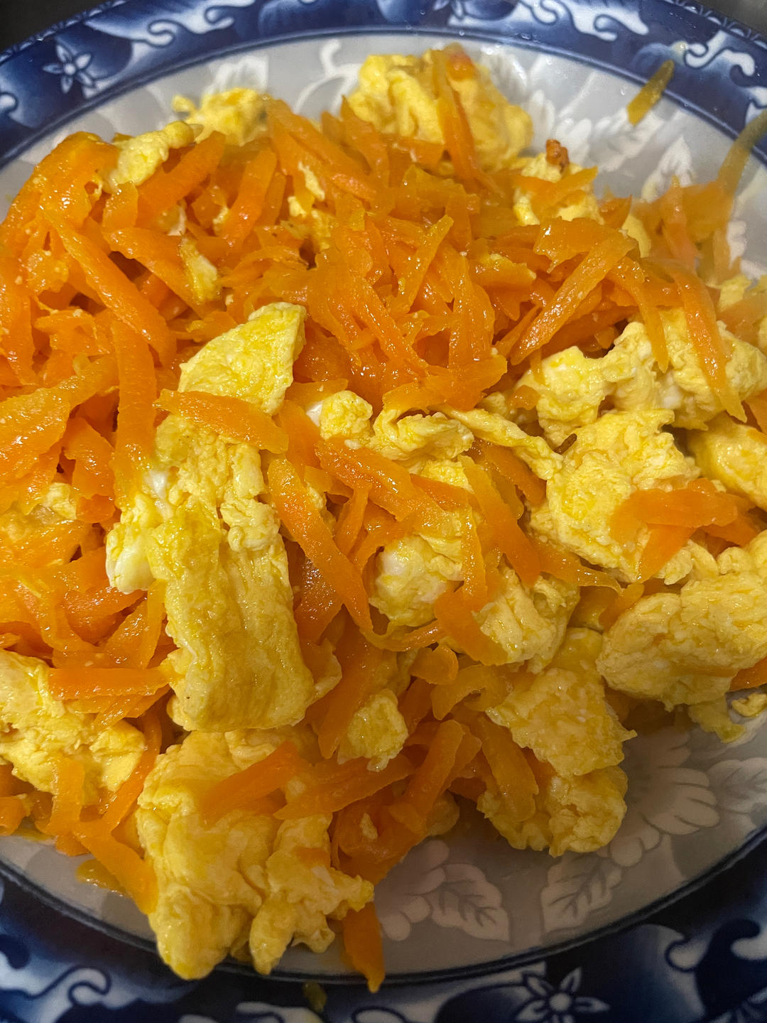 胡萝卜炒鸡蛋