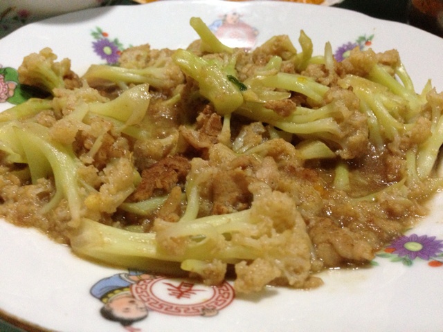 素烧菜花