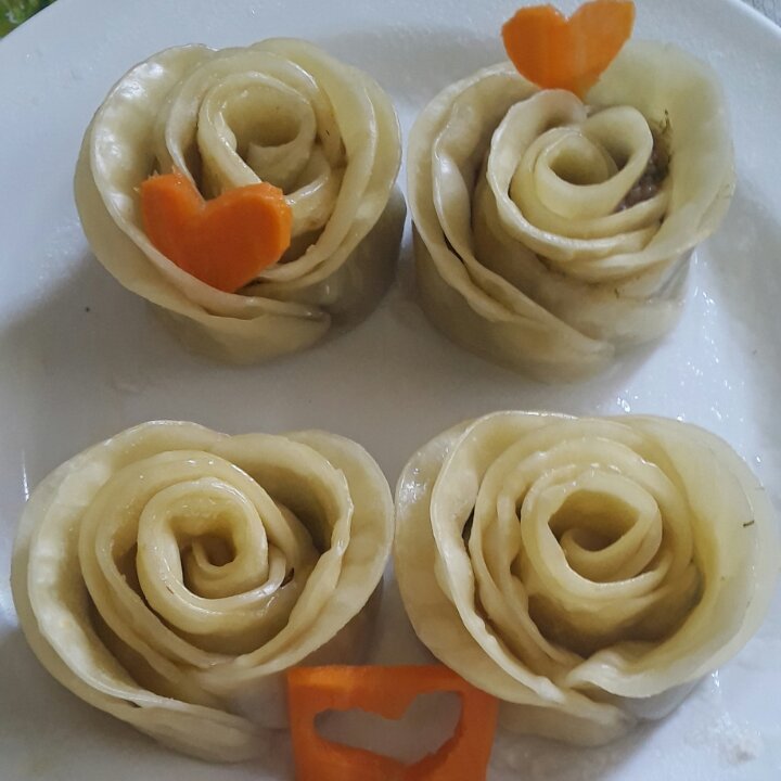 玫瑰花饺子