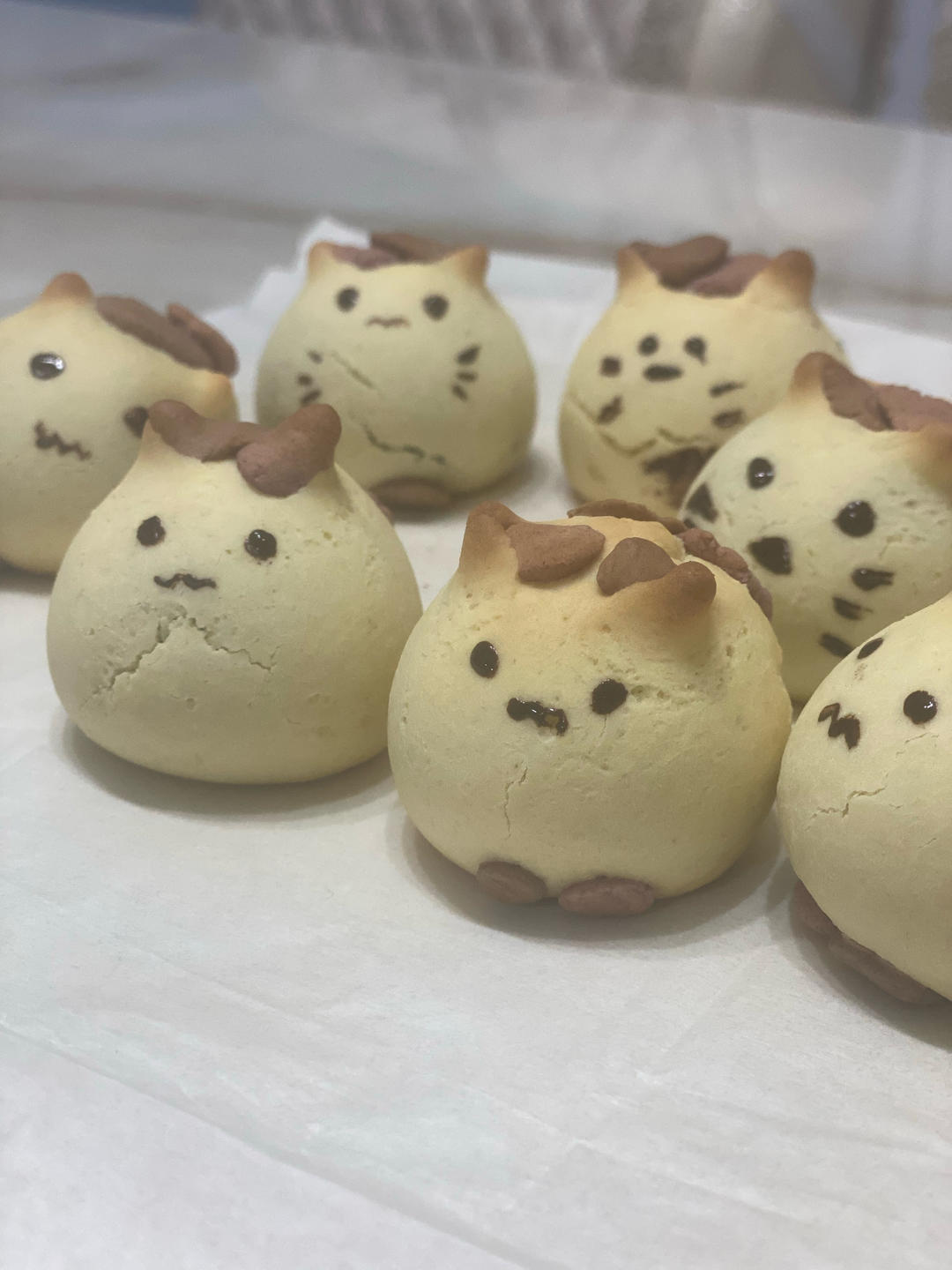 软萌可爱的日式猫咪烧果子 奶香浓郁 超简单