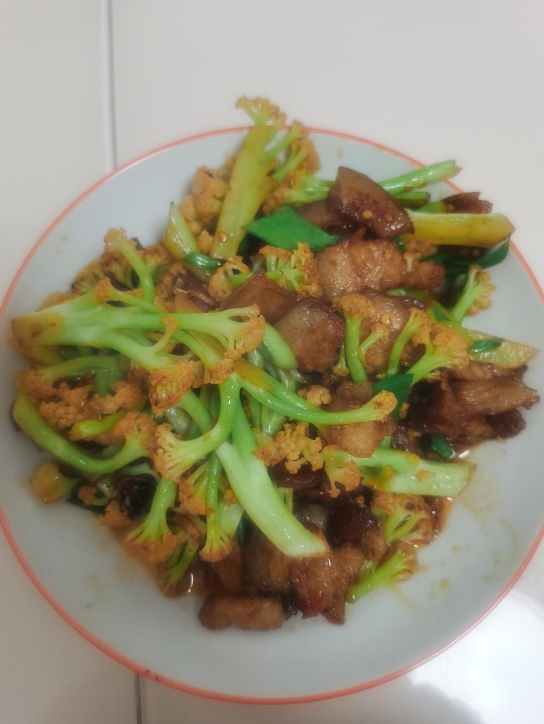 [新手绝不失败]菜花炒肉