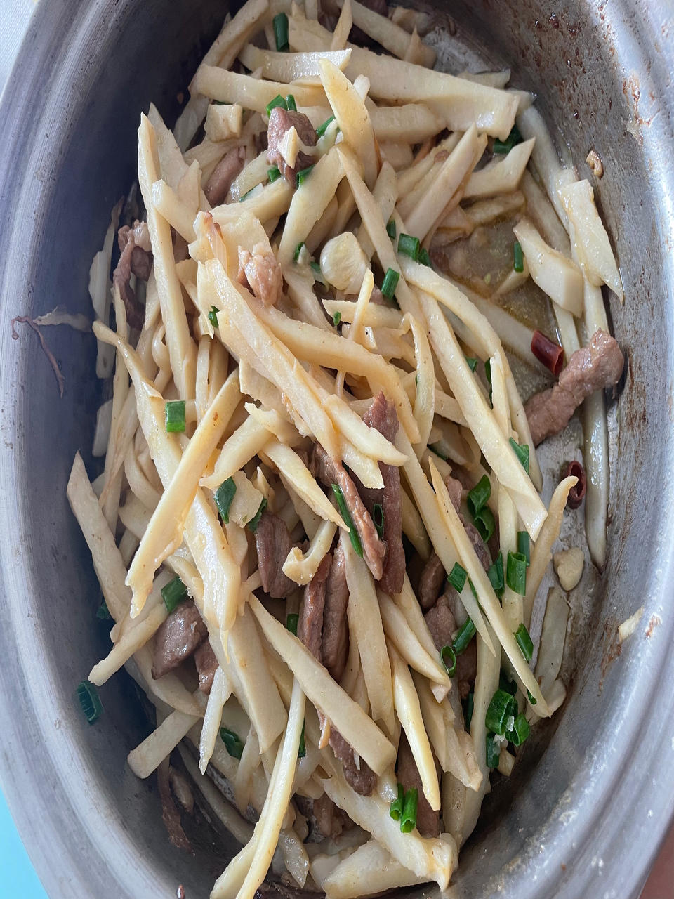 肉丝炒莲藕