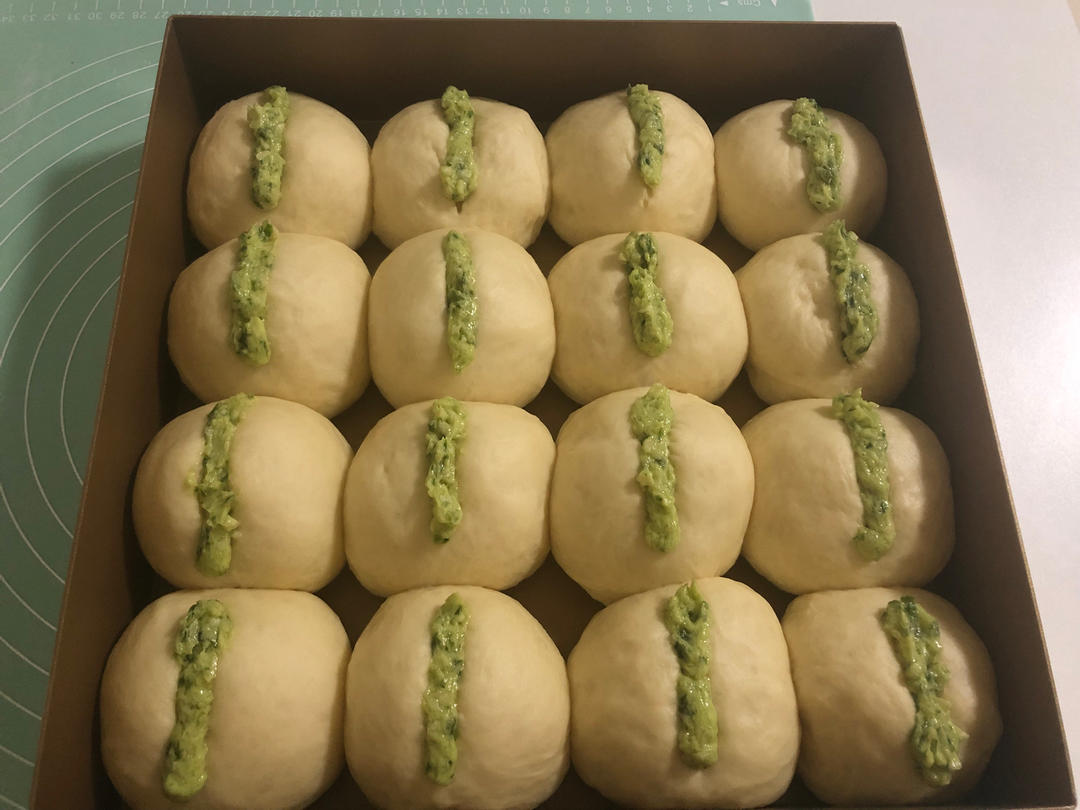 蒜香黄油餐包～一次发酵