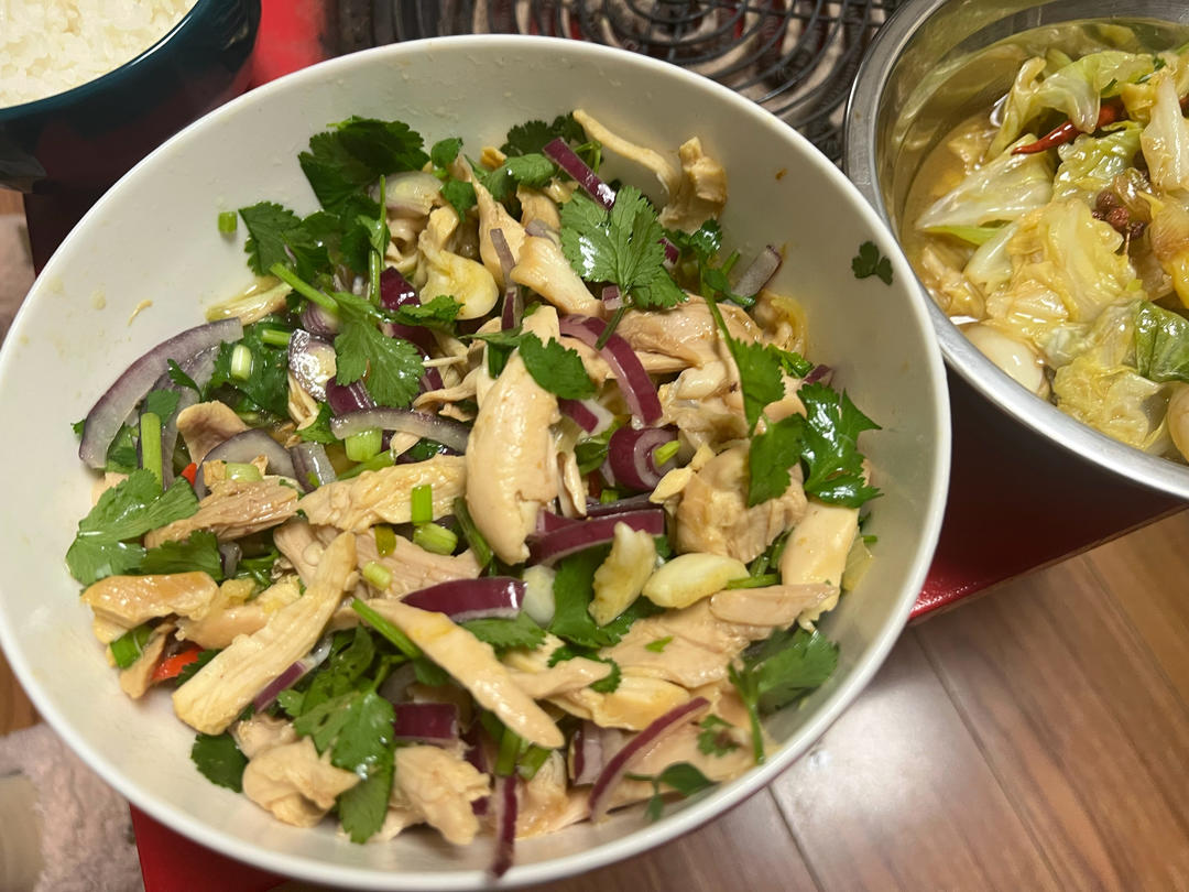 盐焗手撕鸡（易做好吃）