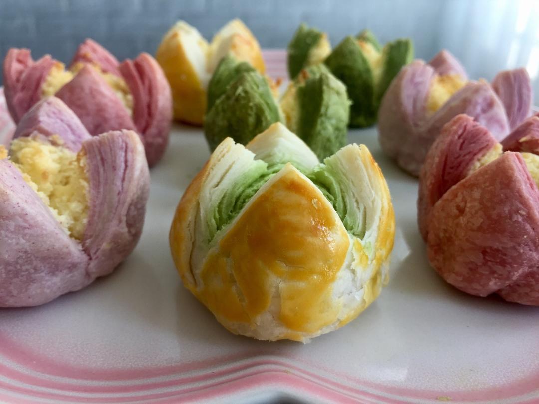 花开富贵之四种口味的椰蓉开口酥