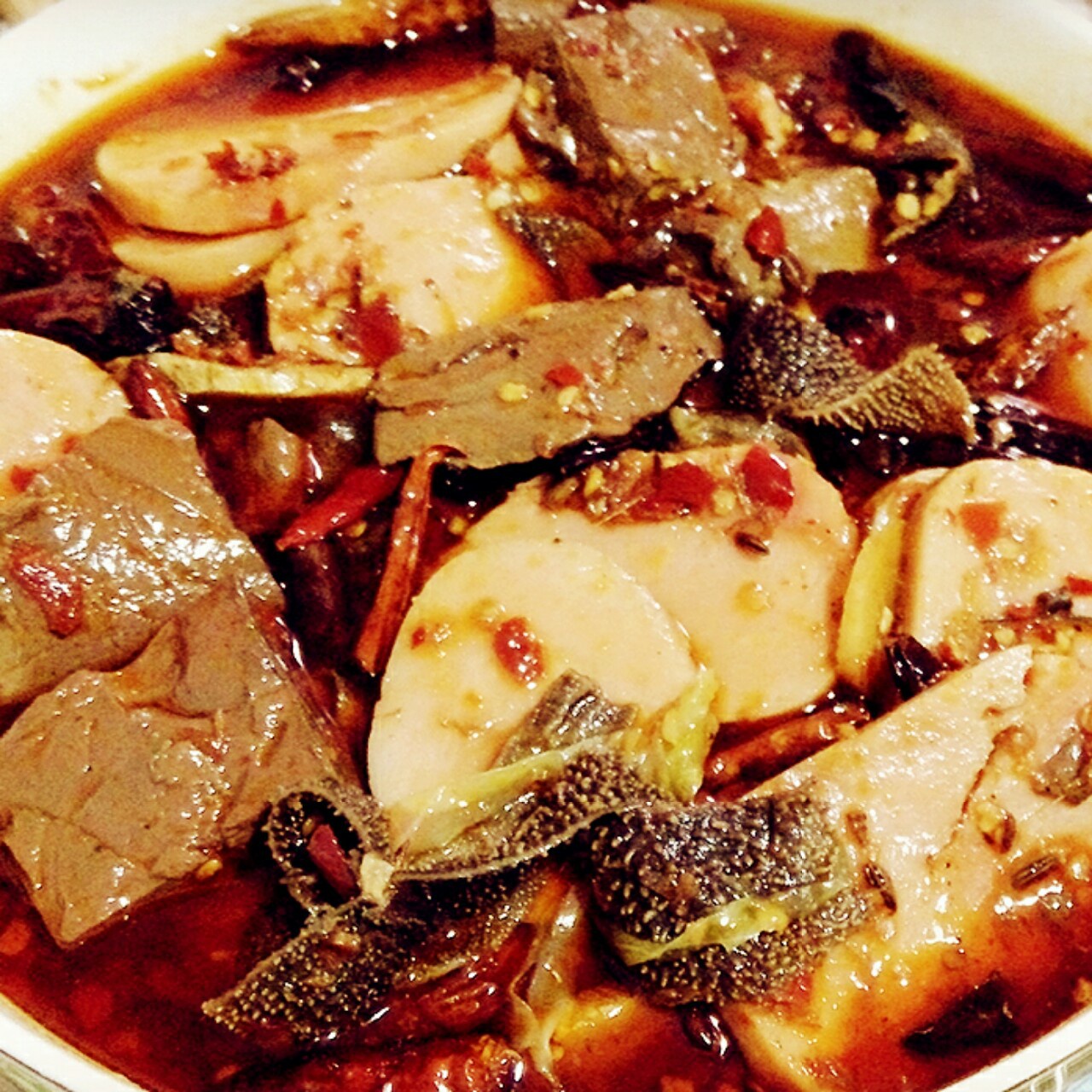 香辣毛血旺