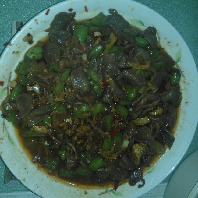 爆炒鸡胗