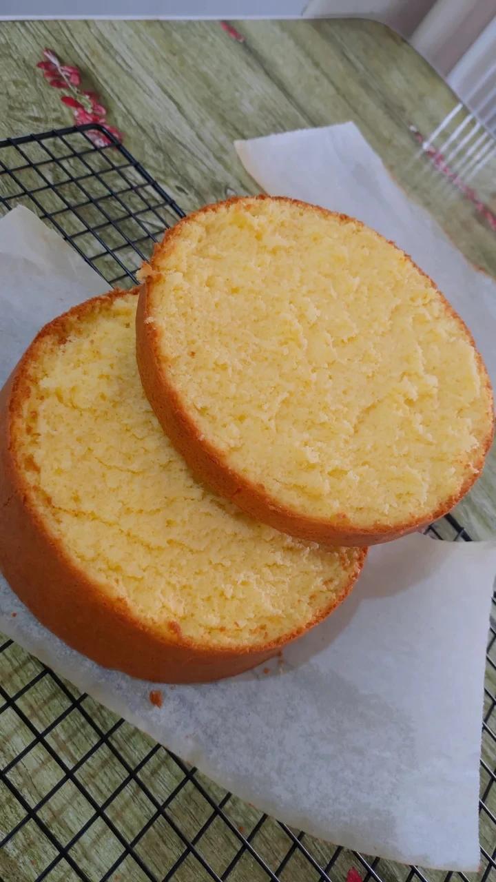 裱花必备，全蛋海绵蛋糕胚，6寸加高圆模