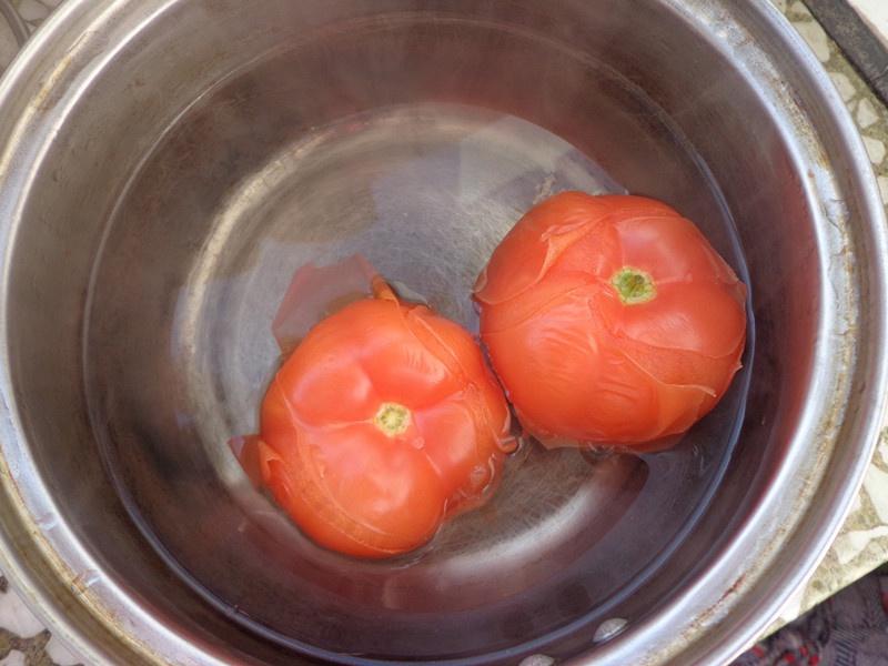 家常素炒——番茄杏鲍菇的做法 步骤3