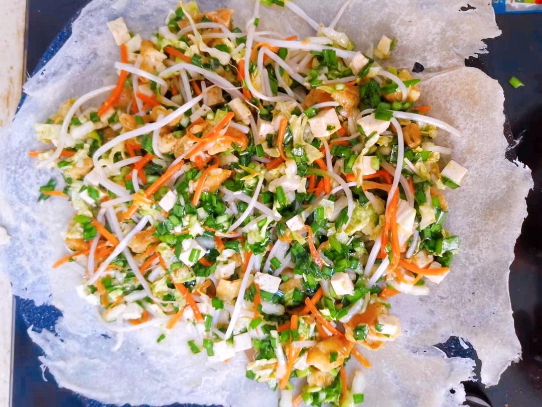 鲁南名吃——滕州菜煎饼 附电饼铛摊煎饼