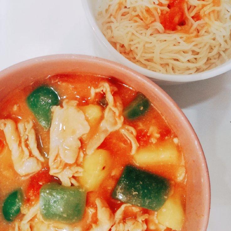 菠萝滑鸡片