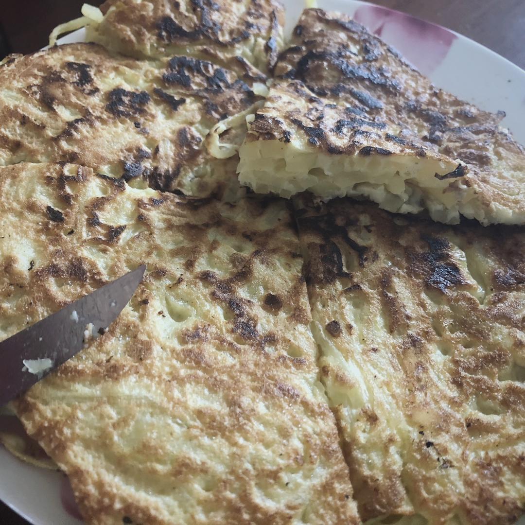 土豆丝鸡蛋饼