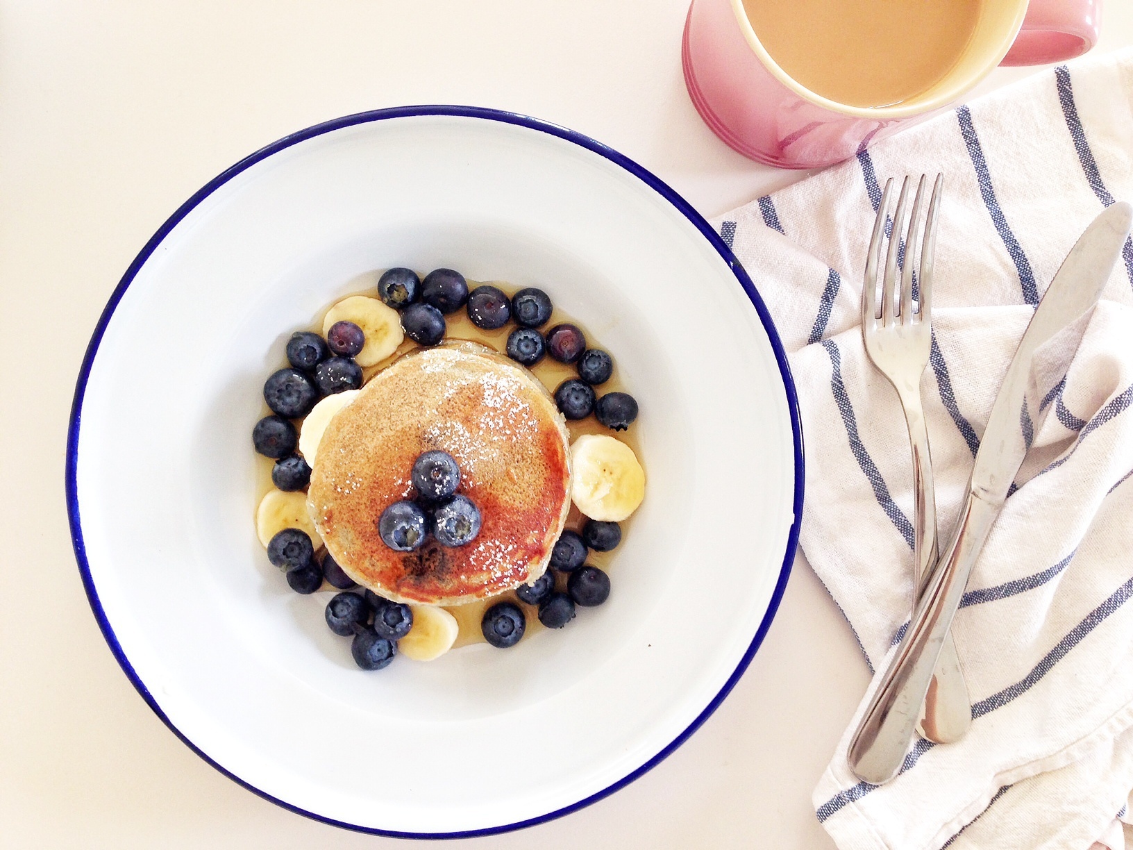 蓝莓松饼blueberry pancake的做法