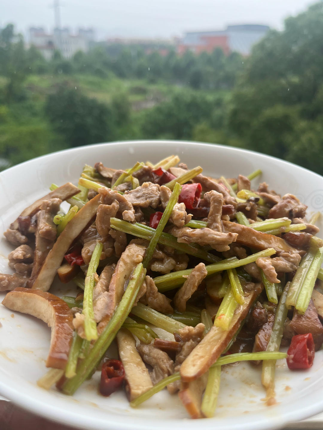 青椒肉丝炒香干