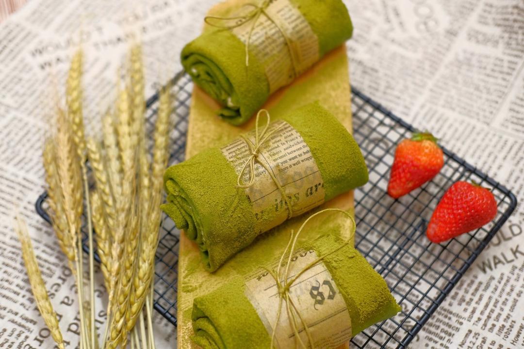 【抹茶毛巾卷】