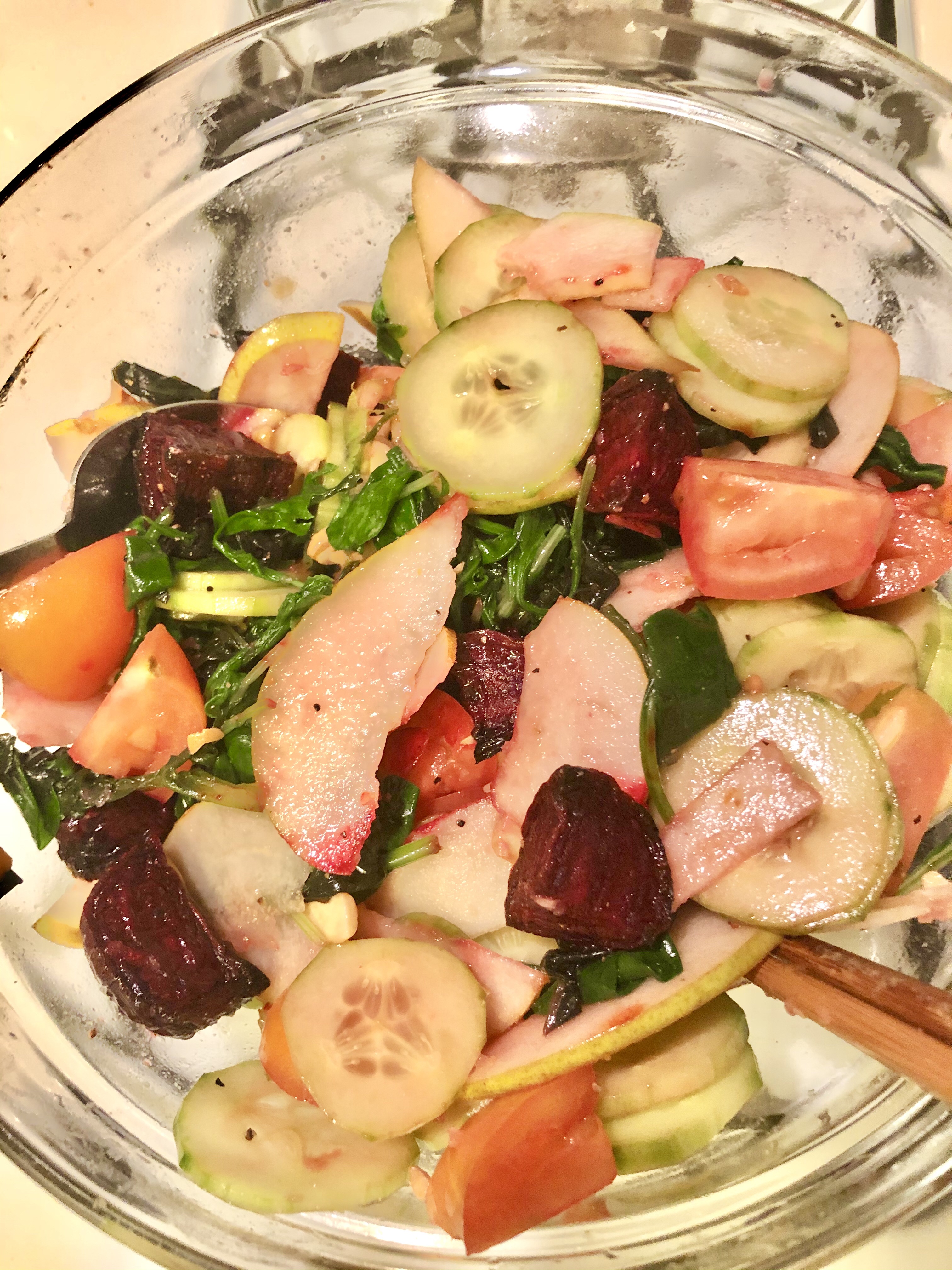 超清爽的🥗甜菜根雪梨沙拉 beets & pear salad的做法