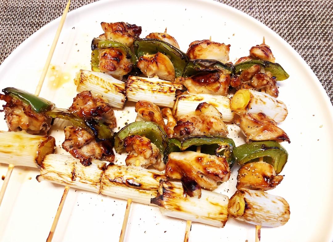 葱肉串 -- panasonic松下NU-JK100W热风蒸烤箱版