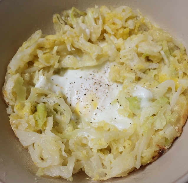 快手早餐料理-卷心菜烘蛋
