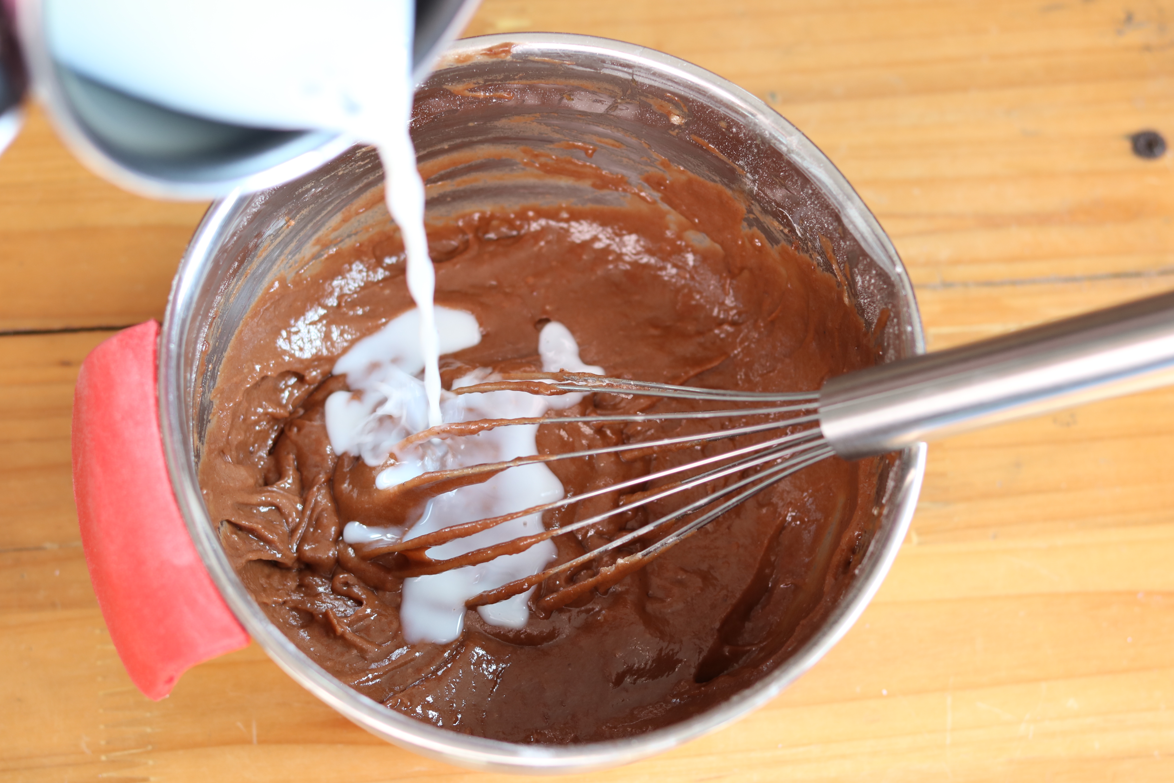 巧克力爆浆栗子蛋糕的做法 步骤4